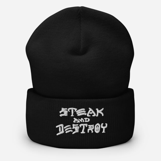 Steak & Destroy Cuffed Beanie