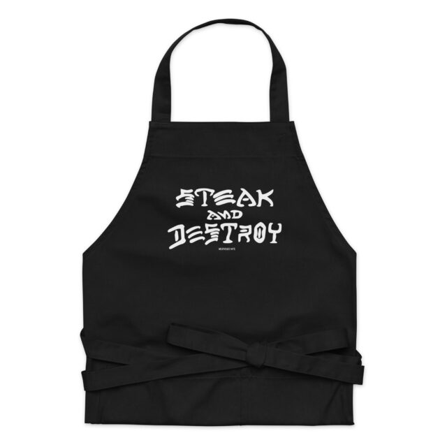 Steak and Destroy Organic Cotton Apron